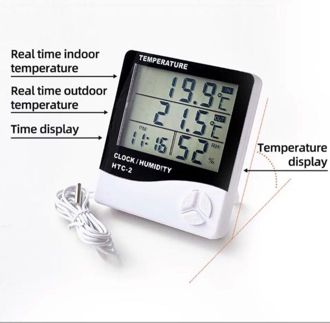 HTC-1 Indoor Digital Humidity Thermometer Hygrometer, Room
