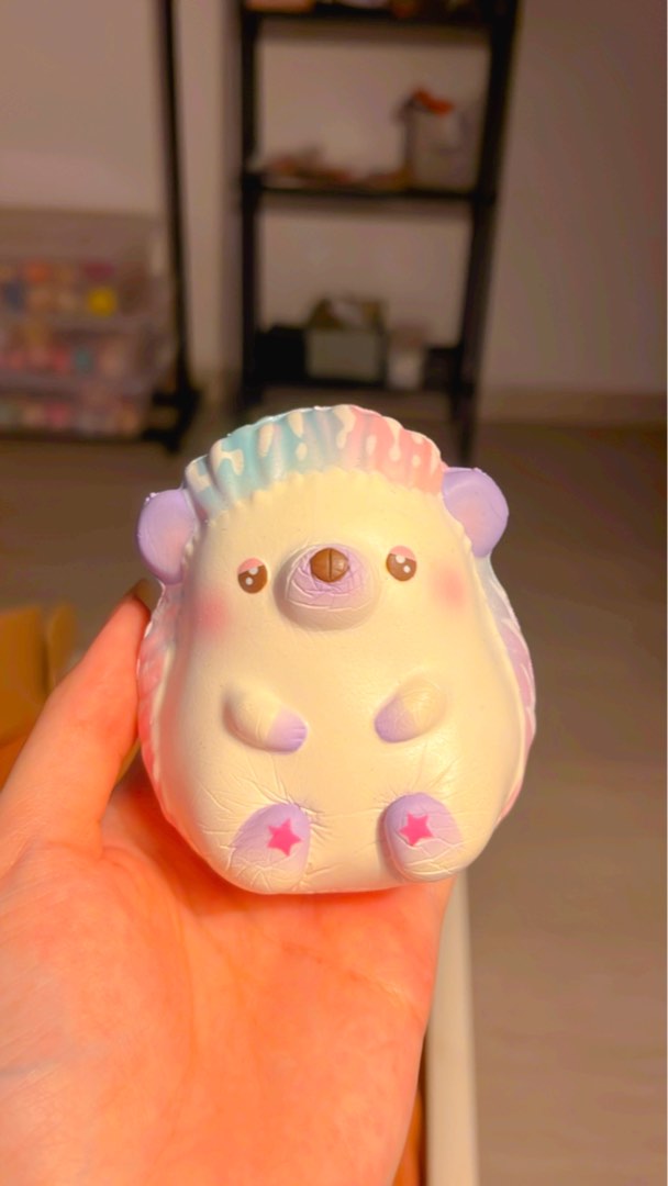 Rainbow hedgehog squishy clearance