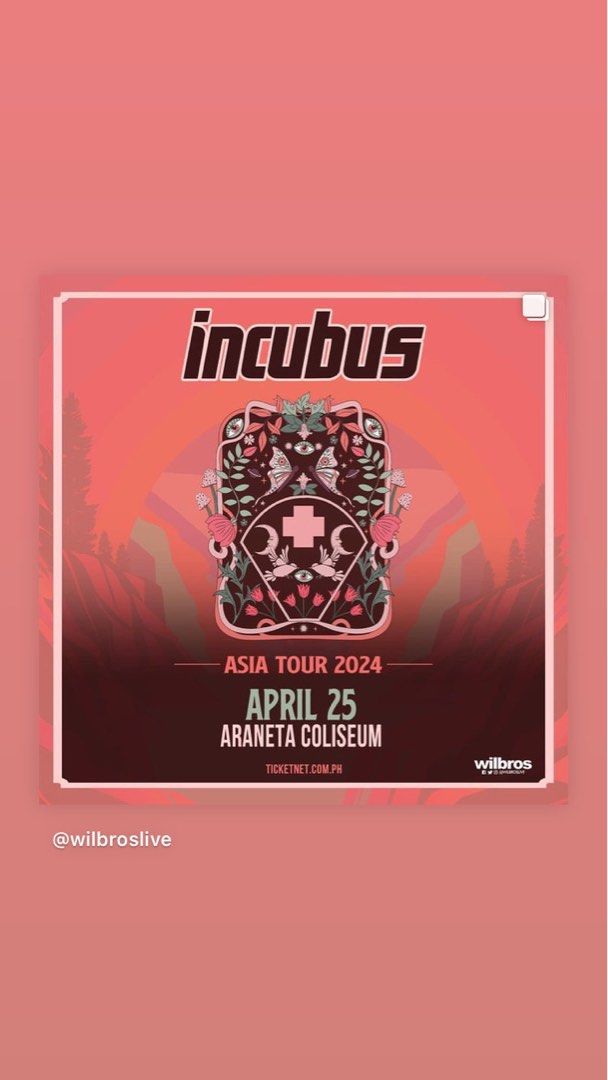 Incubus Live in Manila 2024, Tickets & Vouchers, Event Tickets on Carousell