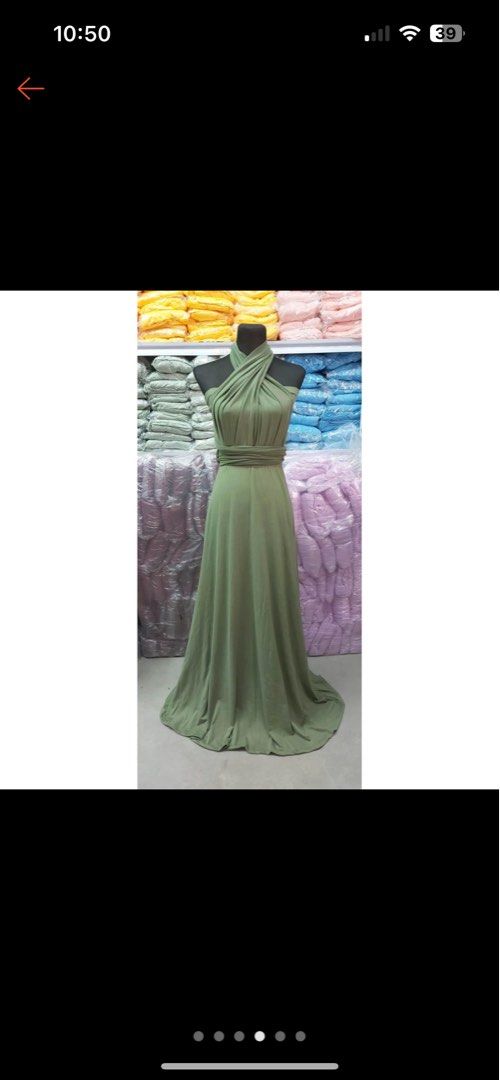 Infinity dress clearance moss green