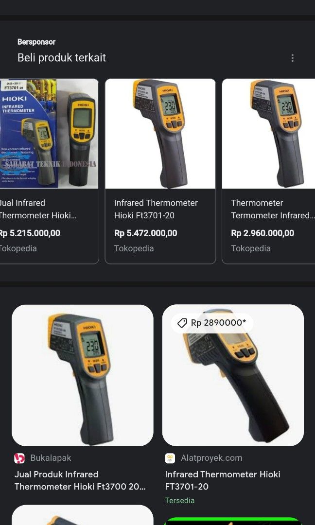 INFRARED THERMOMETER FT3700, FT3701