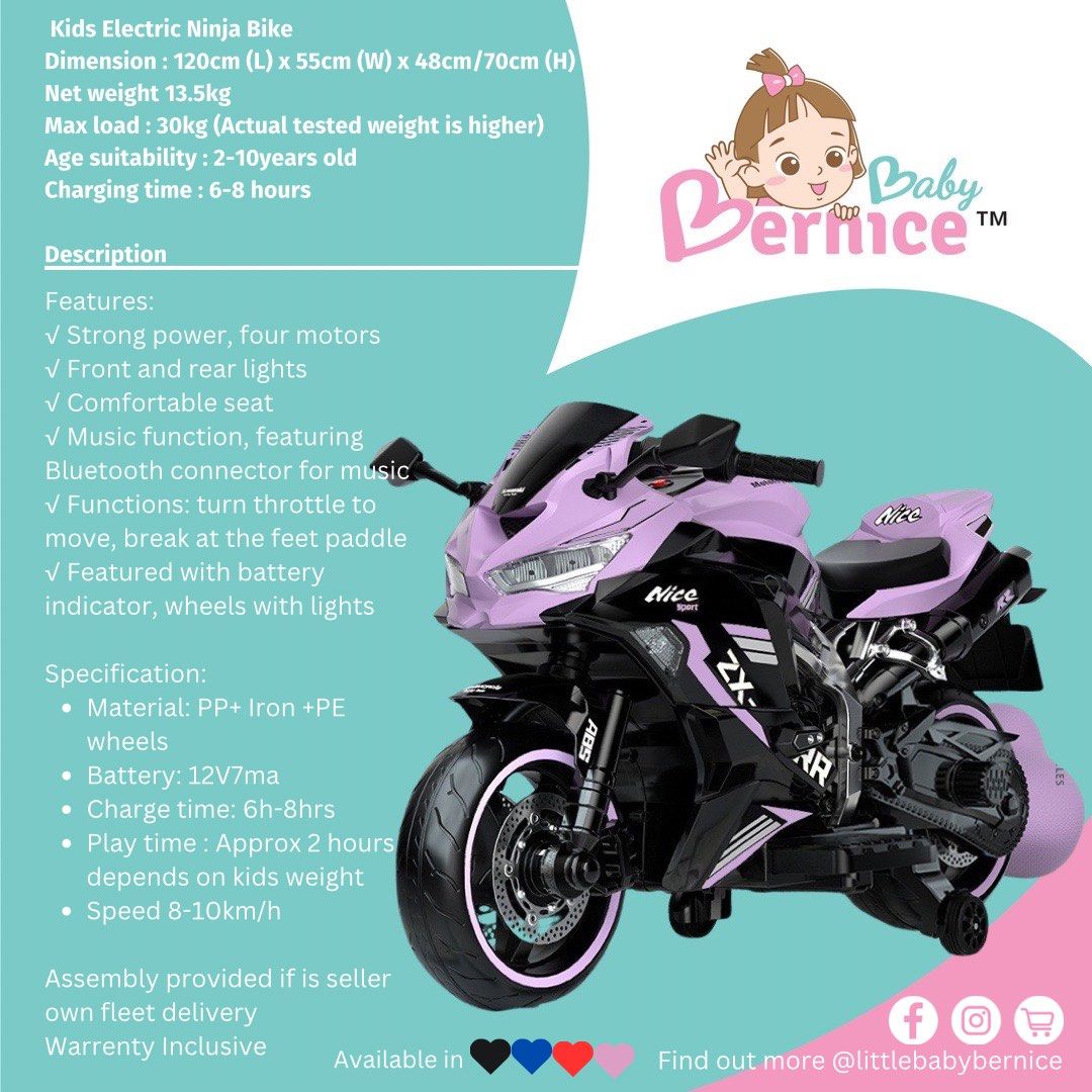 Electric bike for baby hotsell