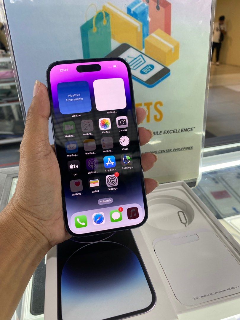 Iphone 14 Pro 256 (Category: iPhone 14 Series) located in Pasig City. Submitted by melissaomb01623 (Listing ID 1272962378, Image 2). Description: Iphone 14 Pro 256gb 2ndhand Factory unlocked Hk variant Complete with box no issue check all u want 📌pick up store in greenhills shopping center 📌we do cod in metro manila and near provinces just add sf only 📌we ship nationwide via LBC 💯we accept swap/trade in 📌we accept credit card/ggives 📌for fa