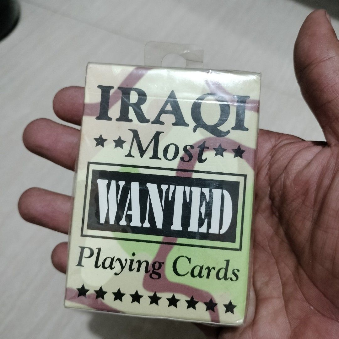 IRAQI MOST WANTED PLAYING CARDS, Hobbies & Toys, Toys & Games on Carousell
