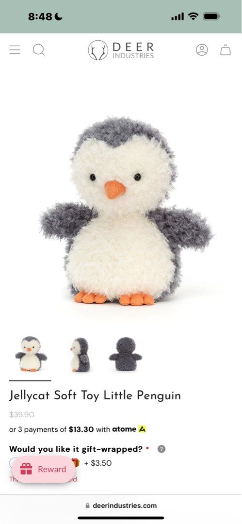 Jellycat little penguin deals
