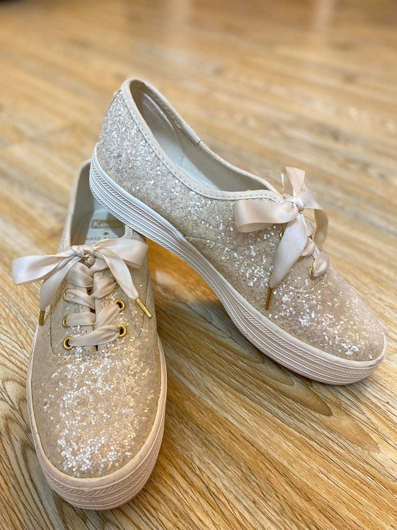 Keds kate spade glitter sale platform
