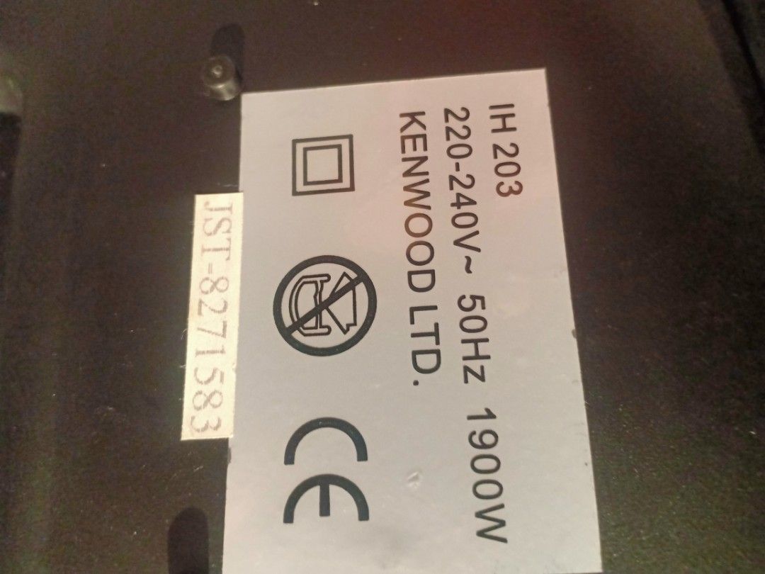 Kenwood Induction Cooker, TV & Home Appliances, Kitchen Appliances