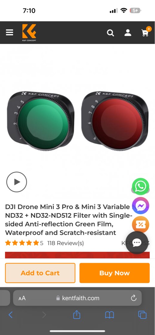 ND Filter for DJI Mini 4 Pro  K&F Concept DJI Filters - KENTFAITH