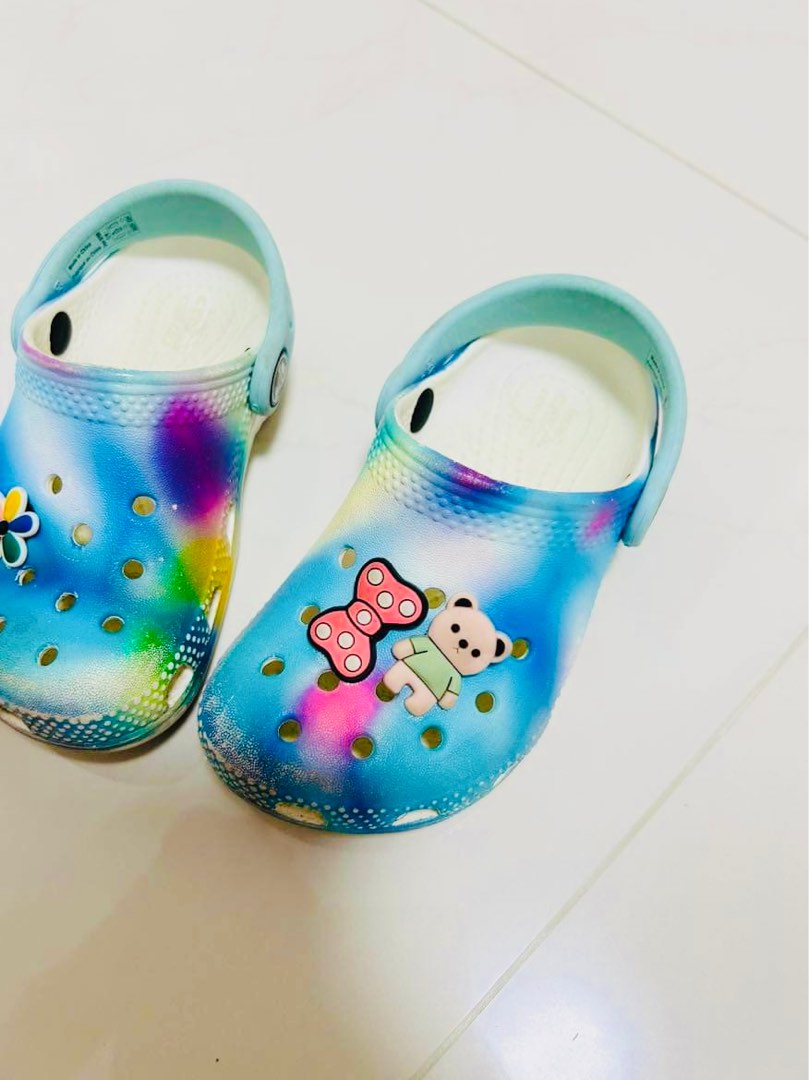 Rainbow pastel clearance crocs