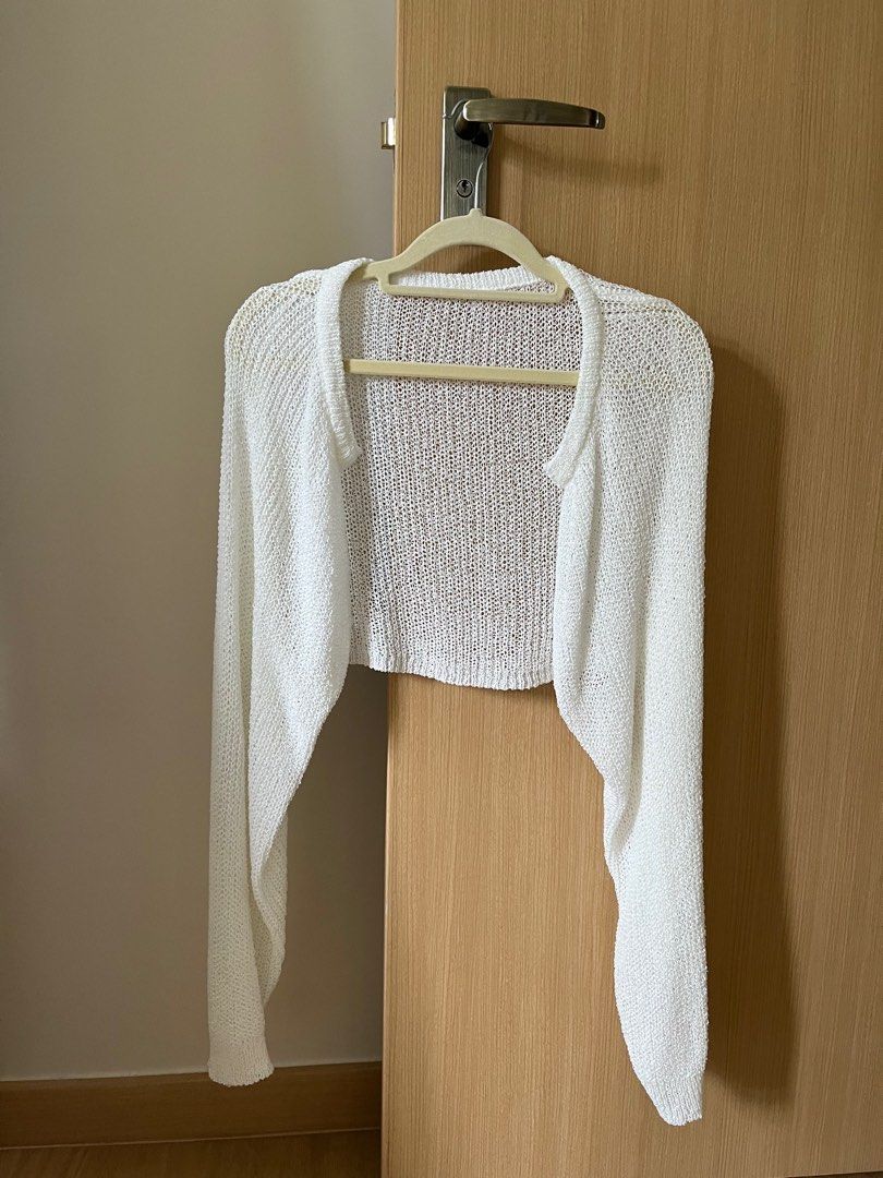 Korean white summer cardigan Women s Fashion Coats Jackets and