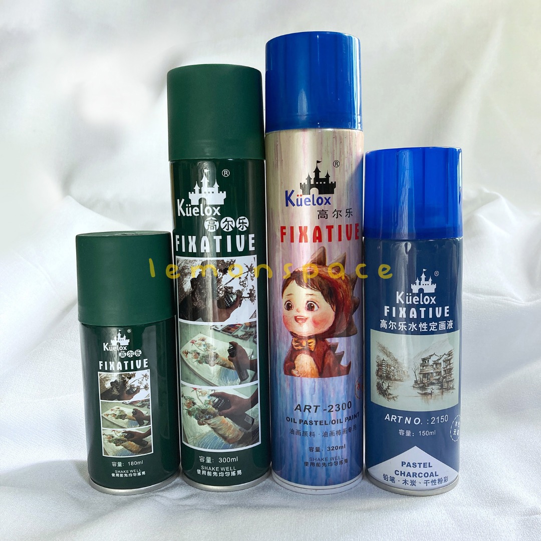Kuelox Fixative Art Spray for Artwork Coating (watercolor, gouache