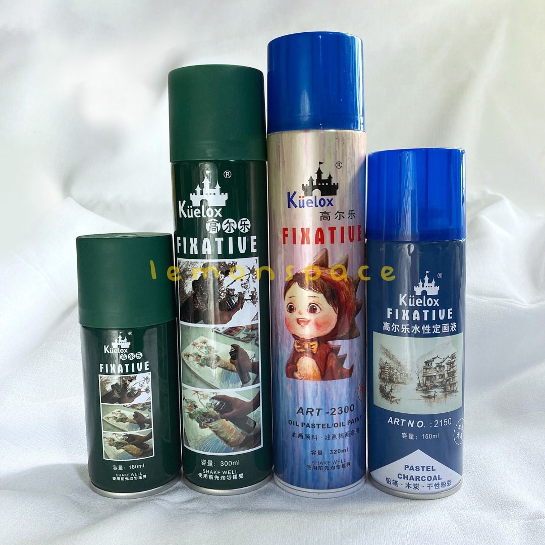 Kuelox Fixative Art Spray for Artwork Coating (watercolor, gouache
