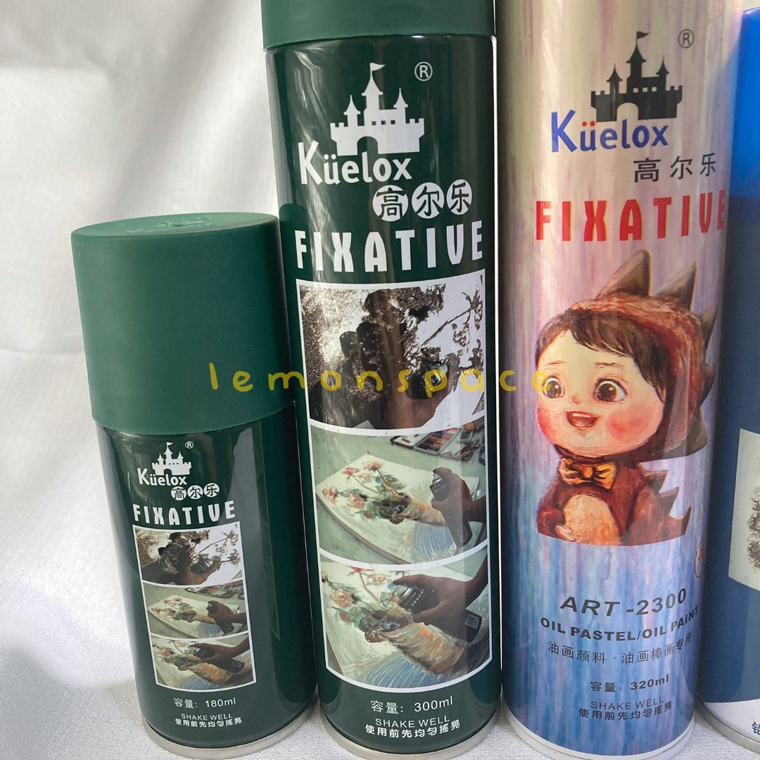 Kuelox Fixative Art Spray for Artwork Coating (watercolor, gouache