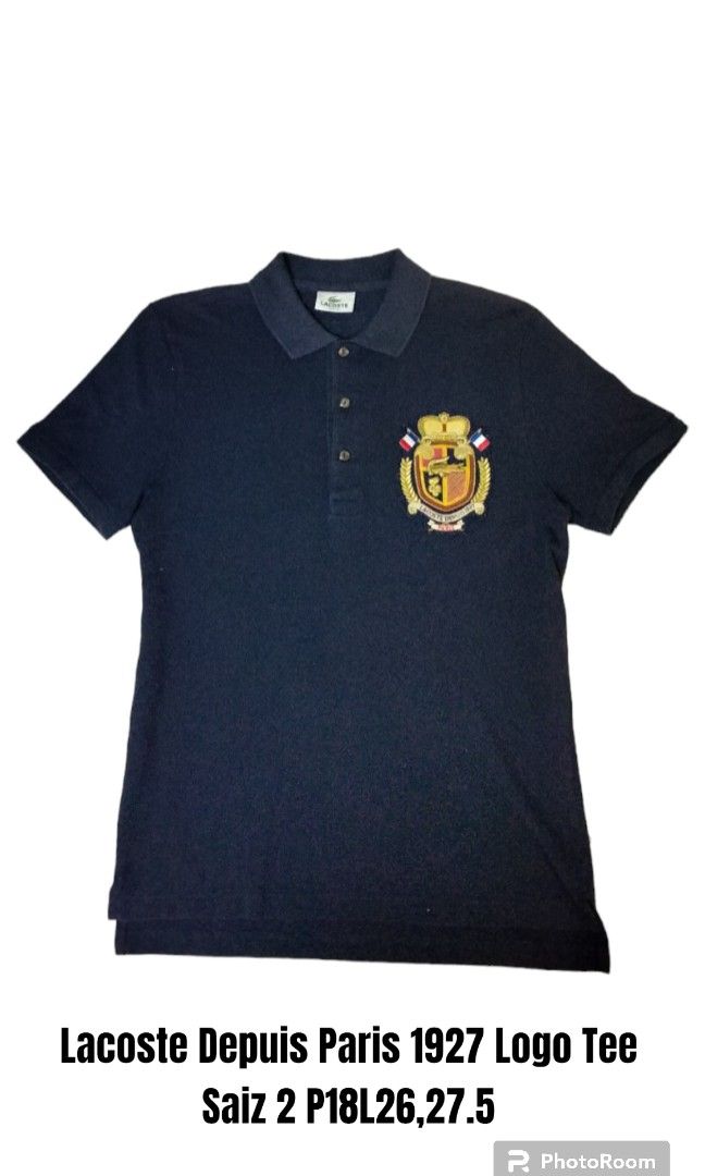 Lacoste Depuis Paris 1927 Tee Men s Fashion Tops Sets Tshirts Polo Shirts on Carousell
