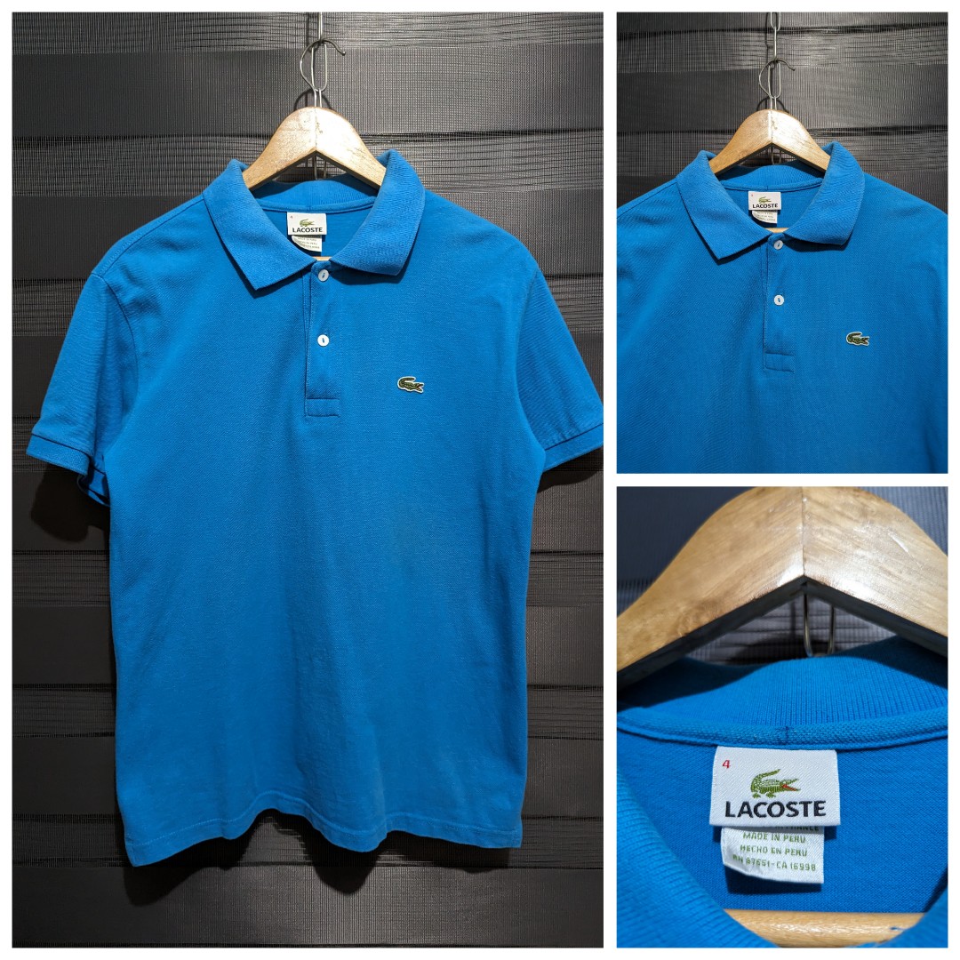 Lacoste Light Blue Polo Shirt, Men's Fashion, Tops & Sets, Tshirts ...