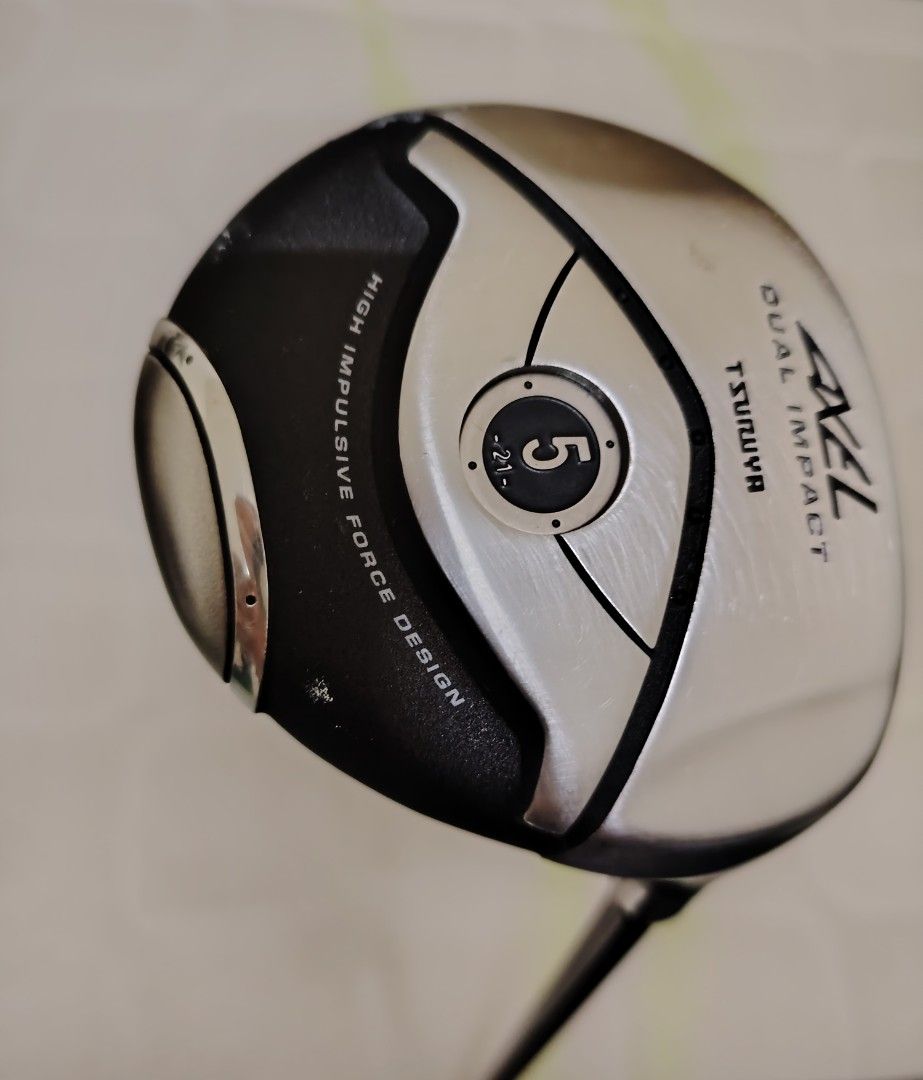 Tsuruya Axel Dual Impact 19° 5 Wood Regular Graphite Shaft Tsuruya Grip Tsuruya Axel Dual Impact 19° 5 Wood Regular Graphite Shaft Tsuruya Grip