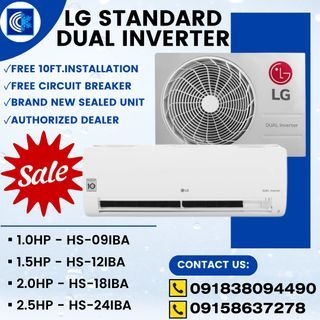LG DUAL INVERTER SPLIT TYPE AIRCON