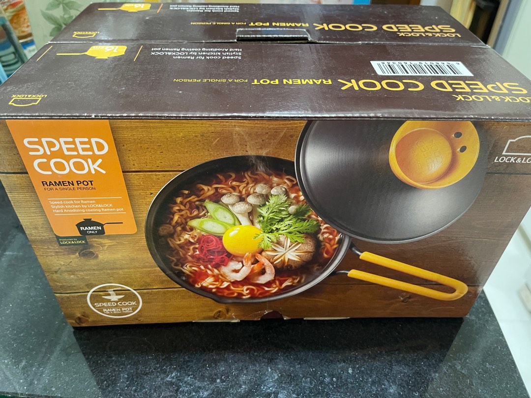 Lock&Lock Speed Cook Ramen Pot, Furniture & Home Living, Kitchenware