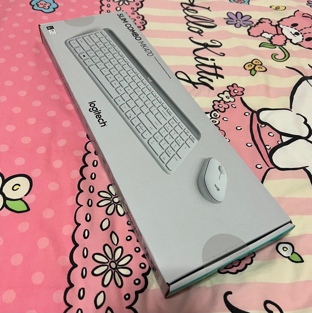 Logitech slim combo MK470 wireless keyboard and mouse, Computers & Tech