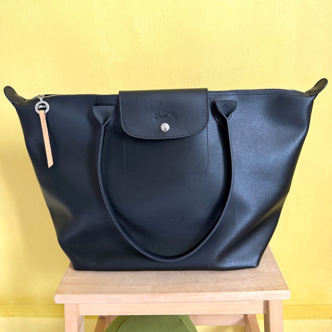 Longchamp le pliage black discount large
