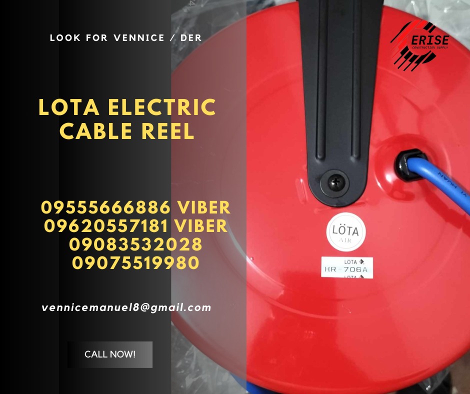 Lota electric cable reel, Commercial & Industrial, Construction Tools ...