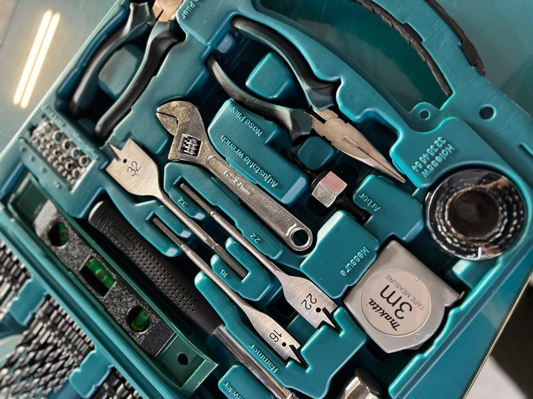 Makita drill bit set with hand tools D 42341 Furniture Home
