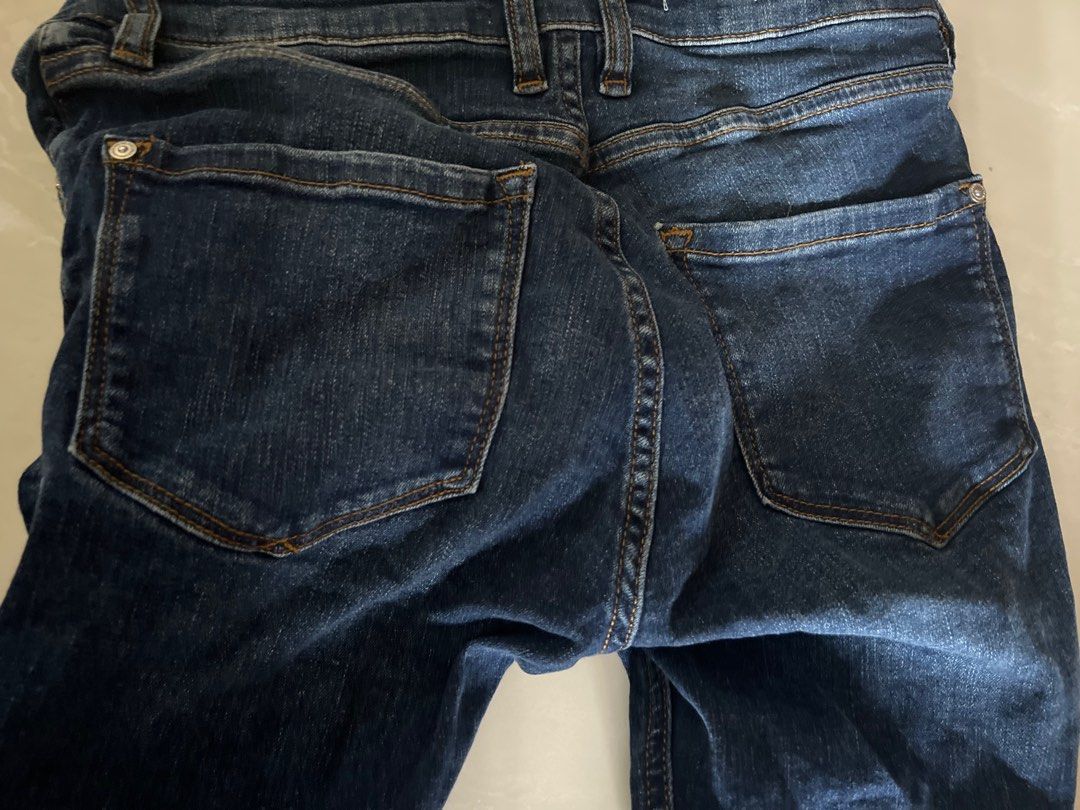 Sale Mango Denim Dark Denim Skinny Jeans b1