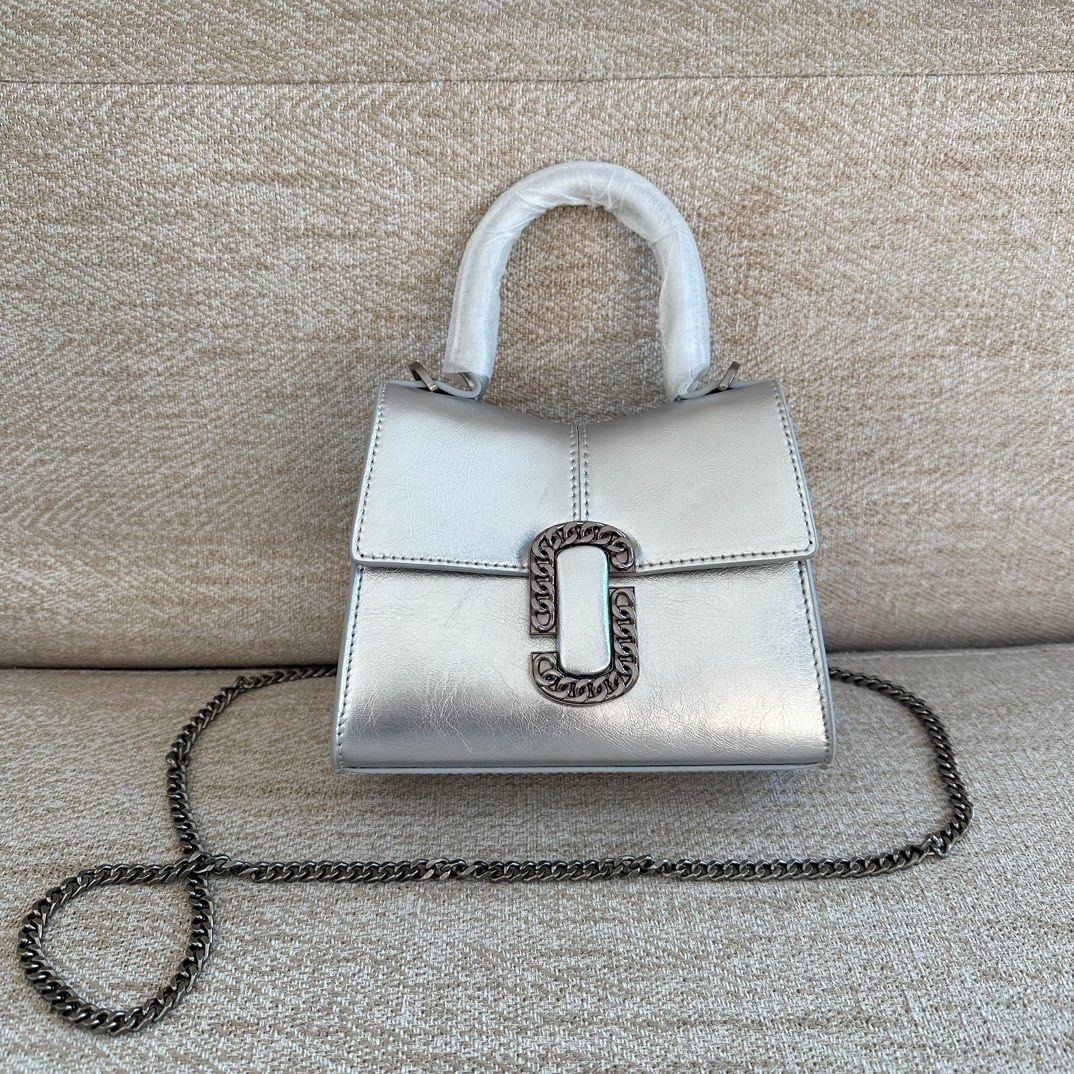 Marc jacobs silver tote on sale