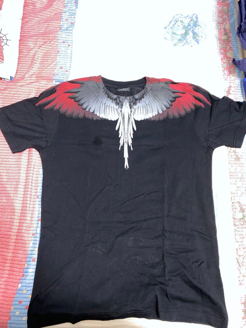 Marcelo Burlon Black Red Wing Shirt and Thrasher Black Flame