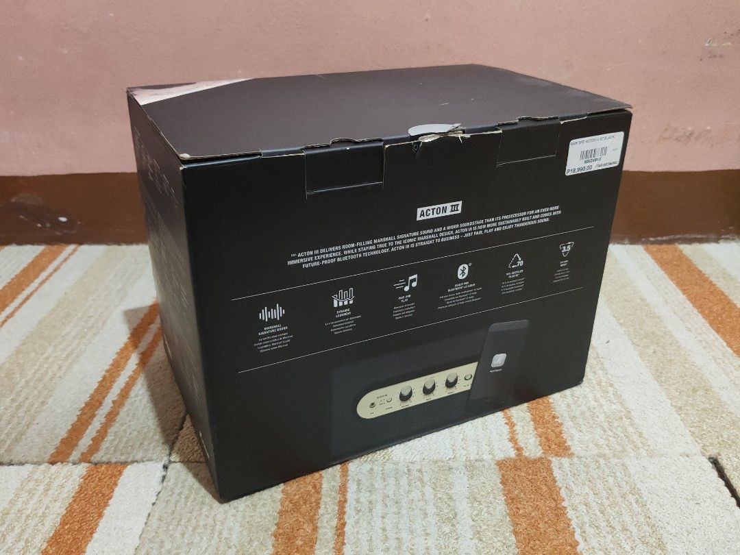 Marshall Action III Bluetooth Speaker, Audio, Portable Music Players on Carousell