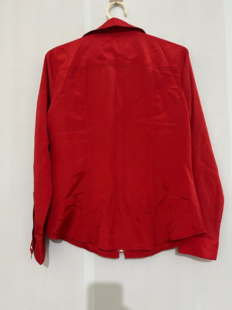 Michael kors outlet zipper blouse