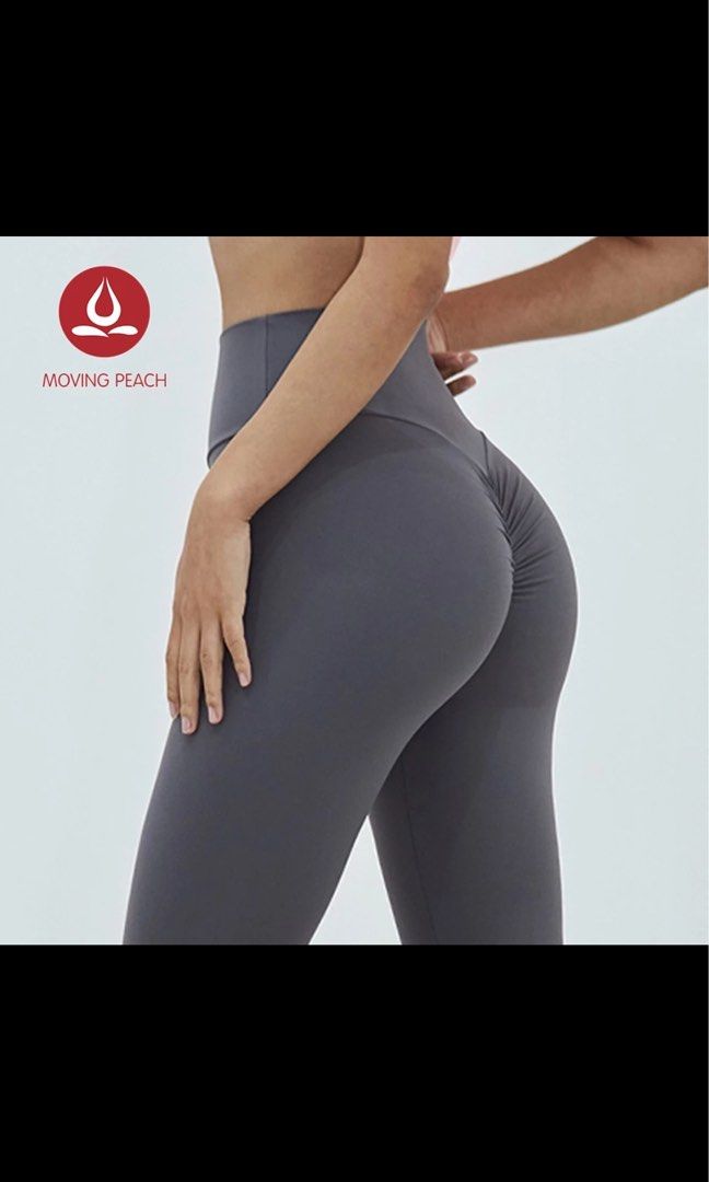 Moving Peach Woman Sports Leggings with Butt Lifting Effect, Women's  Fashion, Activewear on Carousell