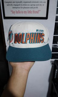 MIAMI DOLPHINS NFL '47 BRAND CONTENDER LOGO TWO TONE STRETCH FIT HAT  S/M-L/XL