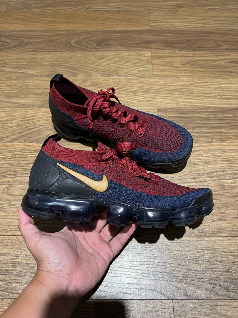 Air vapormax flyknit shop 2 team red obsidian black wheat