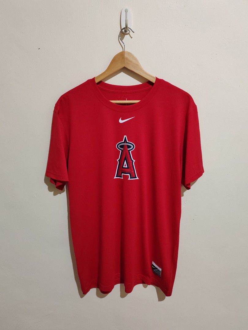 Nike Dri Fit MLB Los Angeles Angels Tshirt Men s Fashion Tops