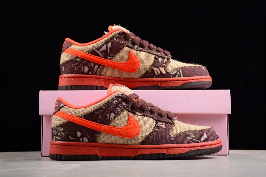 NIKE Dunk Low Pro SB Hunter Reese Forbes Brown Red shoes Euro 40 47.5