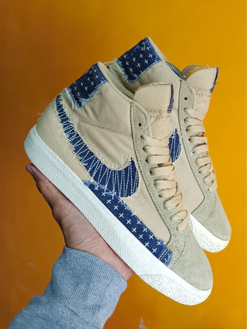 nike sb zoom blazer mid sashiko sesame