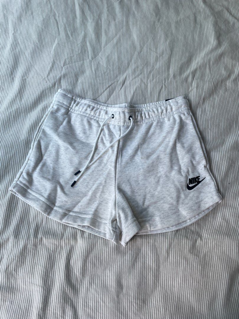 Nike WMNS Shorts S Birch Heather White Black Women s Fashion