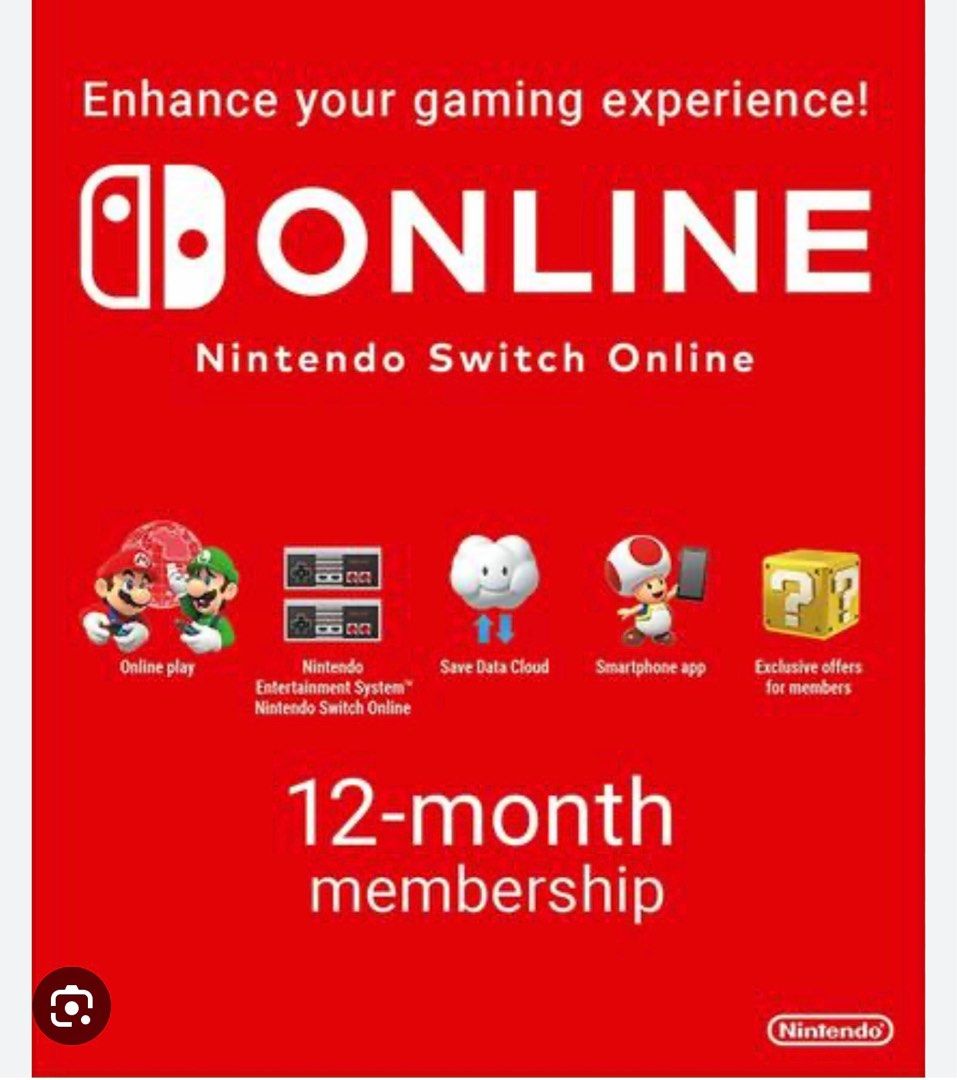 Nintendo online outlet gift subscription