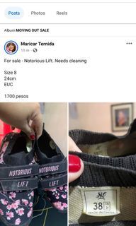 Notorious lift size 8