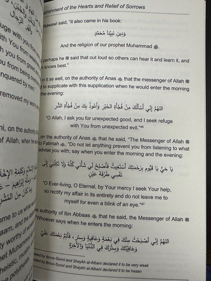 Nourishment of the Hearts & Relief of Sorrows by Shaykh Faisal Ibn ...