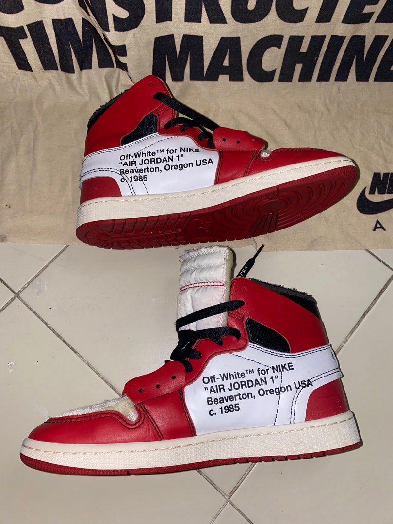 Off White X Nike Jordan 1 Chicago Red Men s Fashion Footwear