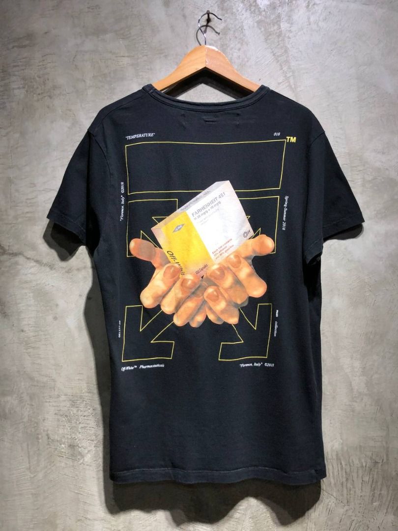 Off White Farenheit 451 capsule tee Luxury Apparel on Carousell