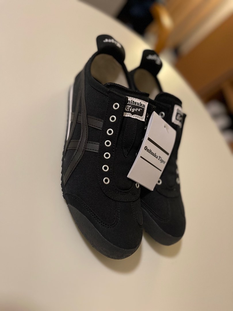 Onitsuka tiger mexico 66 slip on black sales