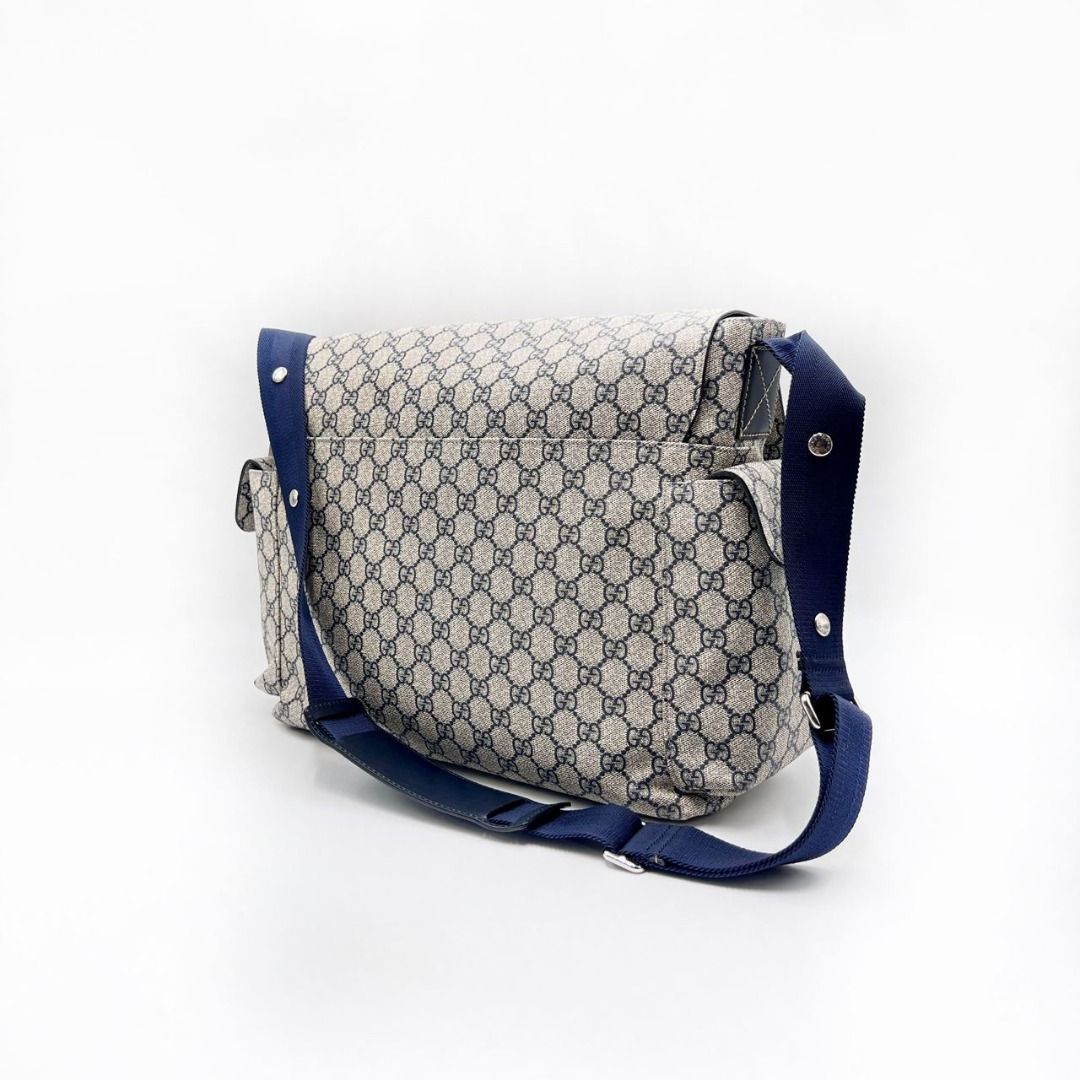 P2416 Gucci Supreme Canvas Diaper Messenger Bag Luxury Bags