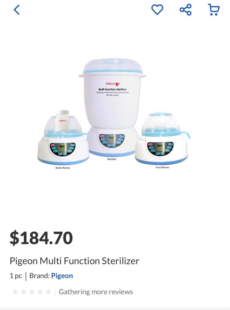 Pigeon multi function steam shop steriliser