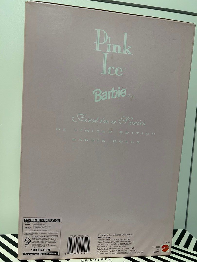 Pink Ice Barbie Doll Limited Edition, 興趣及遊戲, 收藏品及紀念品