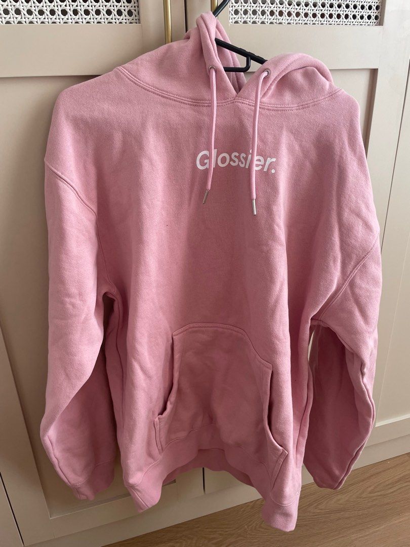 Pink glossier sweatshirt discount