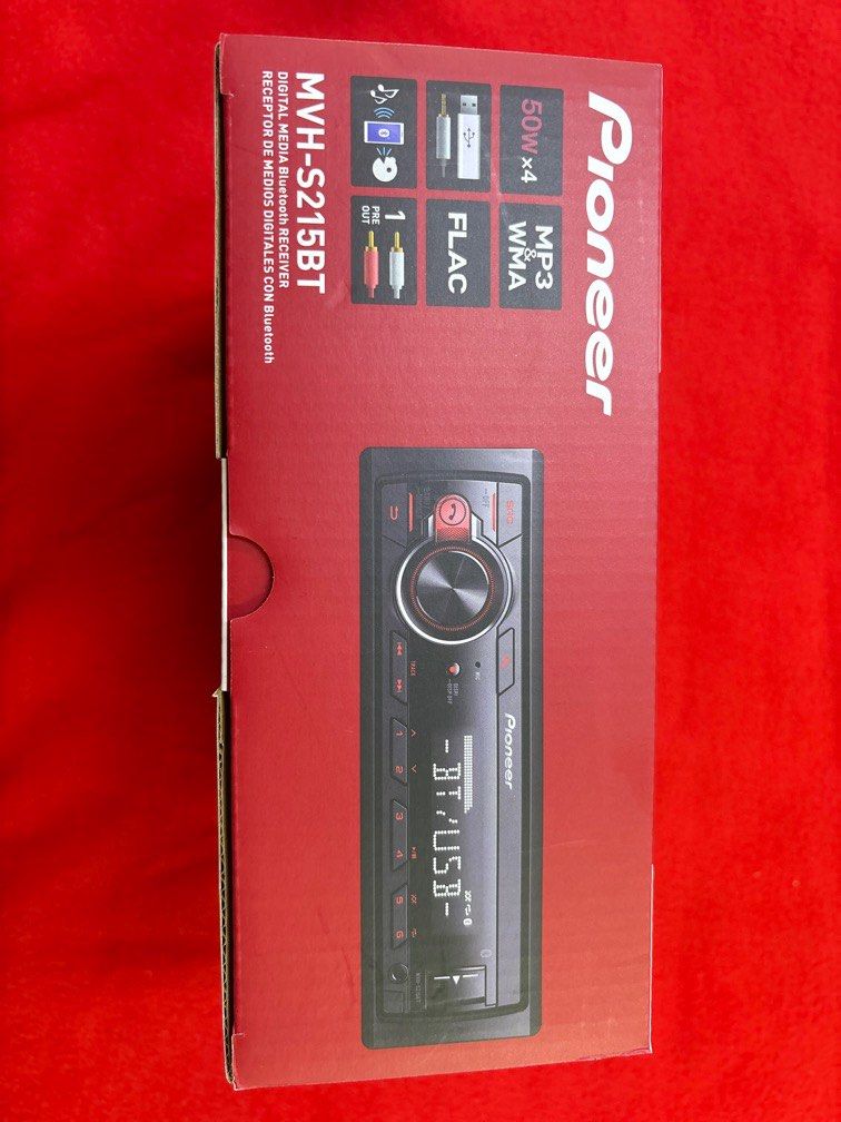 Pioneer MVH-S215BT Deckless Player, Car Accessories, Accessories on ...