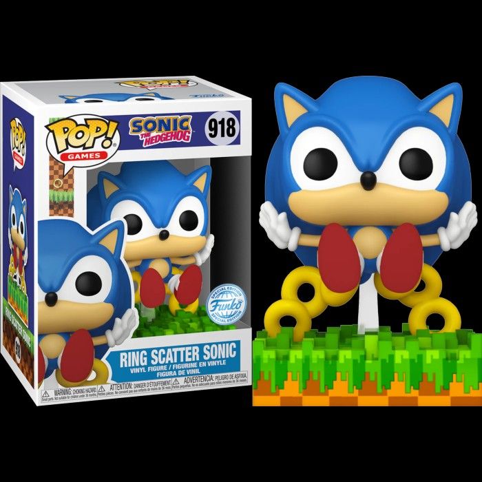 PO) FUNKO POP SONIC THE HEDGEHOG : RING SCATTER SONIC, Hobbies & Toys, Toys  & Games on Carousell